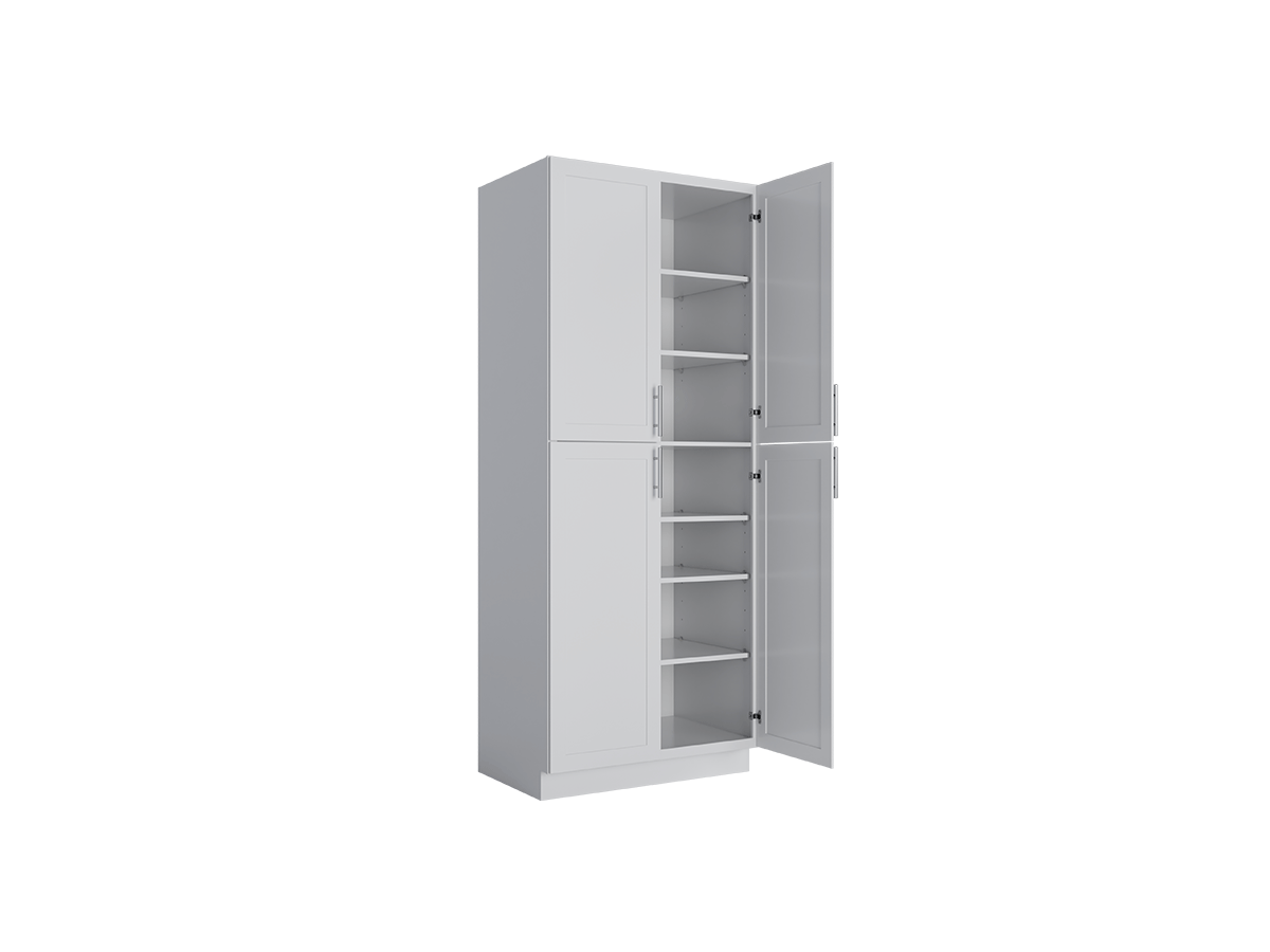 Double Door Wide Pantry Utility Cabinets